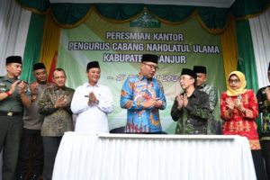 PC NU Cianjur DPR RI Budhy Setiawan, Gubernur Jabar Ridwan Kamil,PC NU Cuanjur