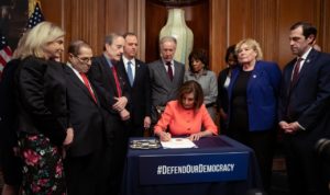 Ketua DPR AS, Nancy Pelosi Nancy Pelosi, Dokumen Pemakzulan Presiden Amerika Serikat, Donal Trump