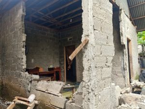 Rumah rusak, Bencana di Kecamatan Cigudeg, Kabupaten Bogor