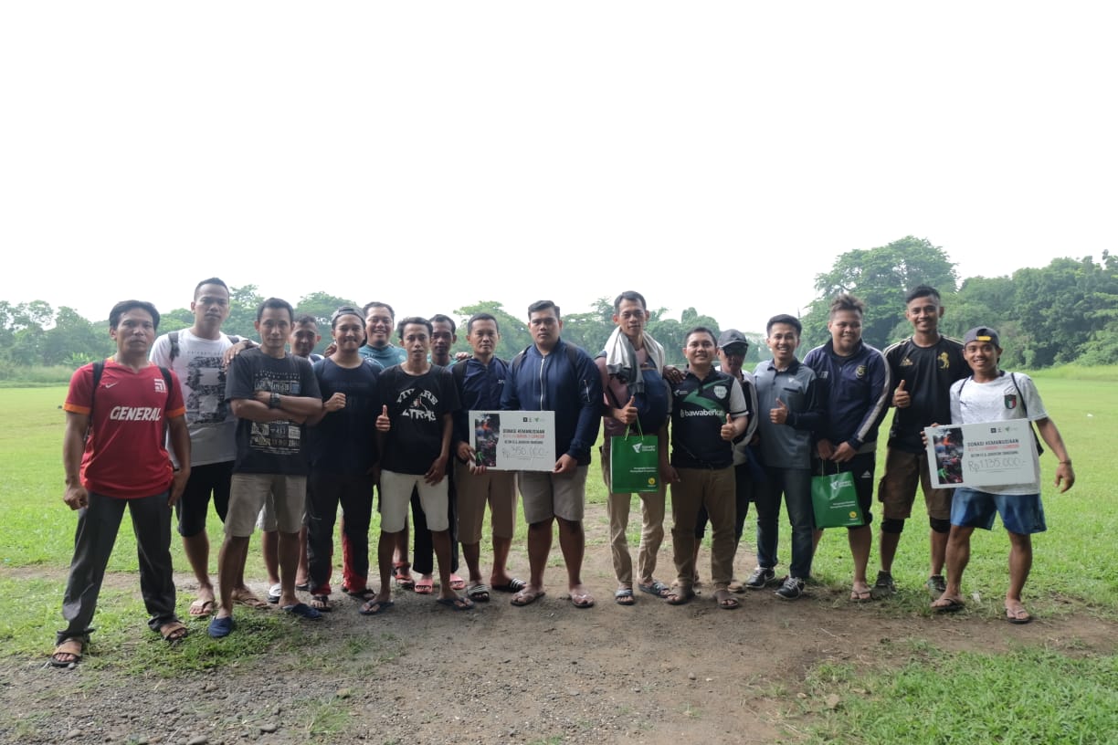 Peduli Bencana, Komunitas Sepakbola Juventini Tangerang dan Beton FC, Dompet Dhuafa