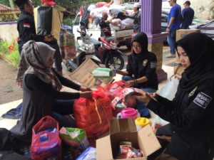 Relawan Pejabat Bogor Raya, Posko Logistik, Sukajaya
