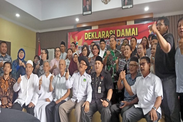 Perusakan Rumah Ibadah Tumaluntung, Deklarasi Damai, Polres Minahasa