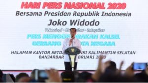 Jokowi, HPN 2020 HPN 2020, Presiden, Pers harus Sehat, terlindungi