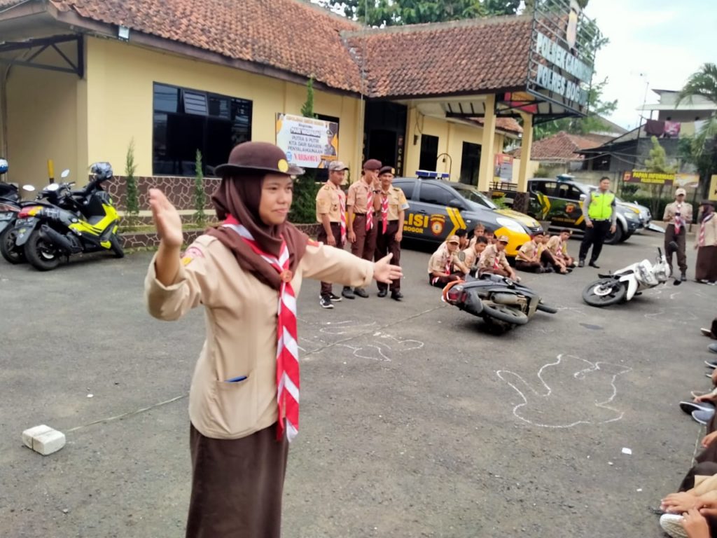 Saka Bayangkara, Polsek Caringin Polsek Caringin, Saka Bayangkara, Sosialisasi, lalu lintas