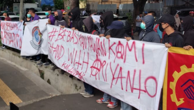 KM UNPAK KM Unpak, Demonstrasi, Ariyanto