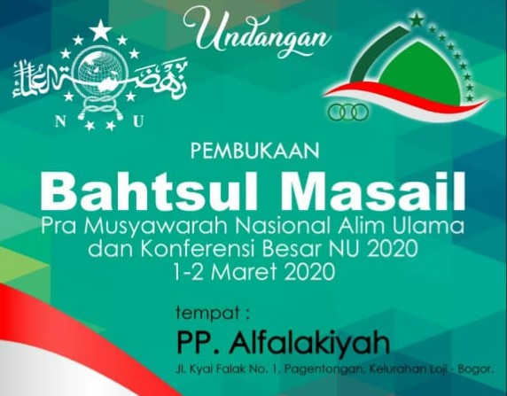 Bahtsul Masail NU Bahtsul Masail NU, Pagentongan, Bogor
