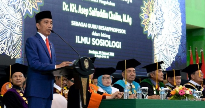 Presiden, Pengukuhan, Guru Besan, UIN Sunan Ampel, KH. Asep Saifuddin Chalim