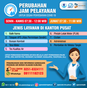 Pelayanan, Perumda, Tirta Pakuan