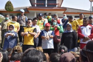 Kapolres Bogor Kapolres Bogor, Bupati bogor, Sosialisasi, Corona