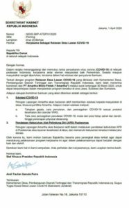 Aktivis, Surat Staffsus, Presiden