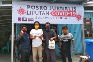 Posko Jurnalis COVID-19 Posko Jurnalis, COVID-19, BPTP Sulteng, Donasi