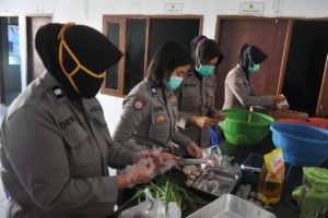 Polres Bogor Dapur Umum, Polres Bogor, PSBB, Covid-19