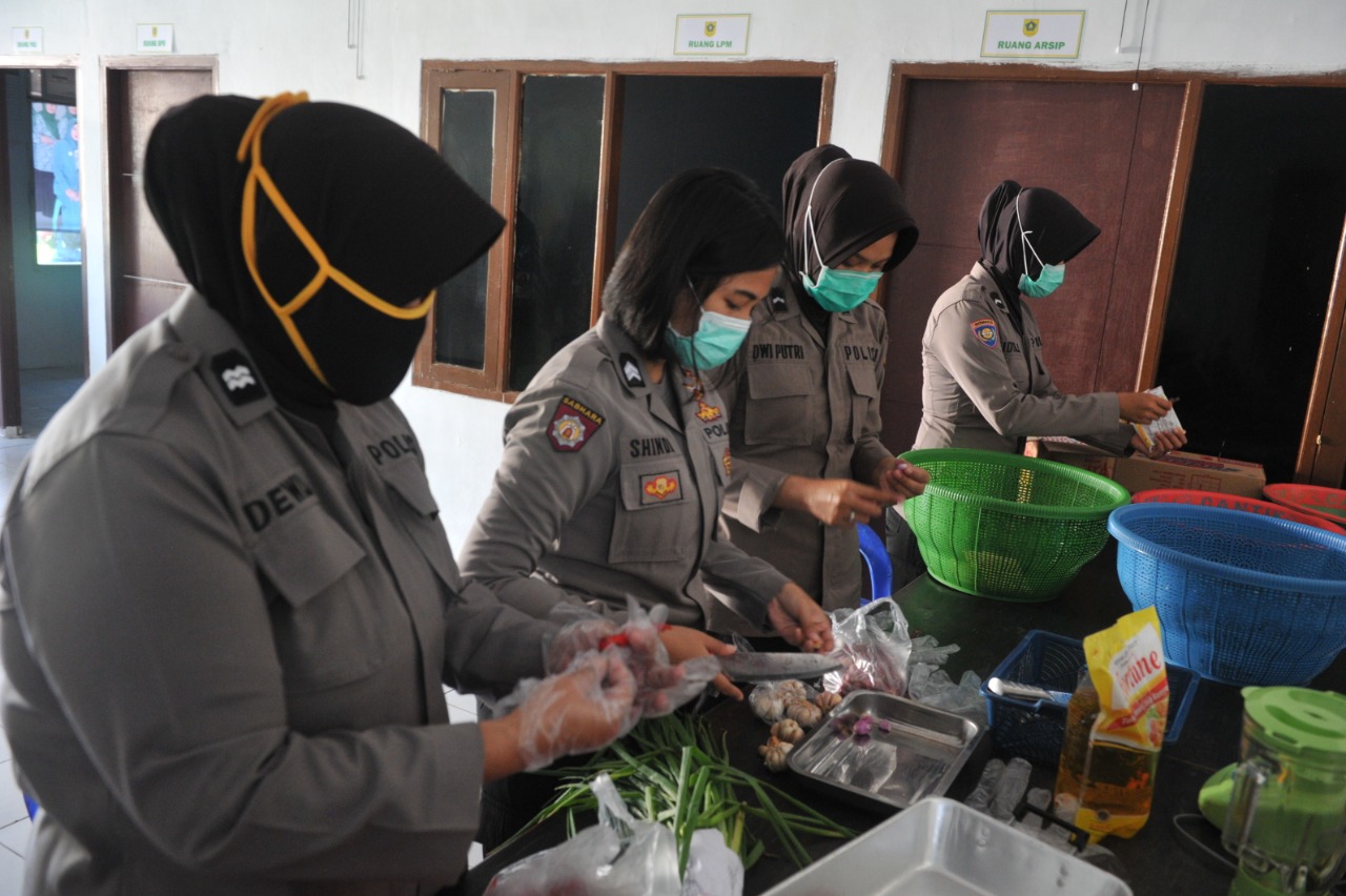 Dapur Umum, Polres Bogor, PSBB, Covid-19