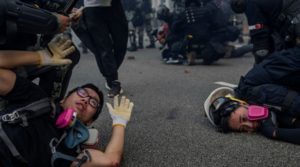 Demonstran Hong kong Demonstran, Hong Kong, China, Virus Politik,
