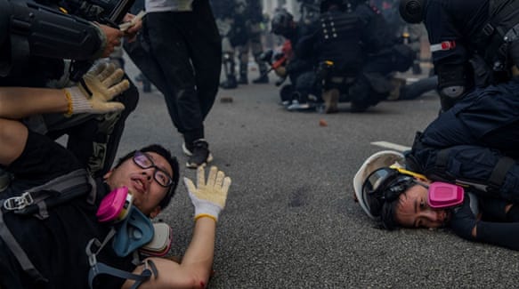 Demonstran Hong kong Demonstran, Hong Kong, China, Virus Politik,