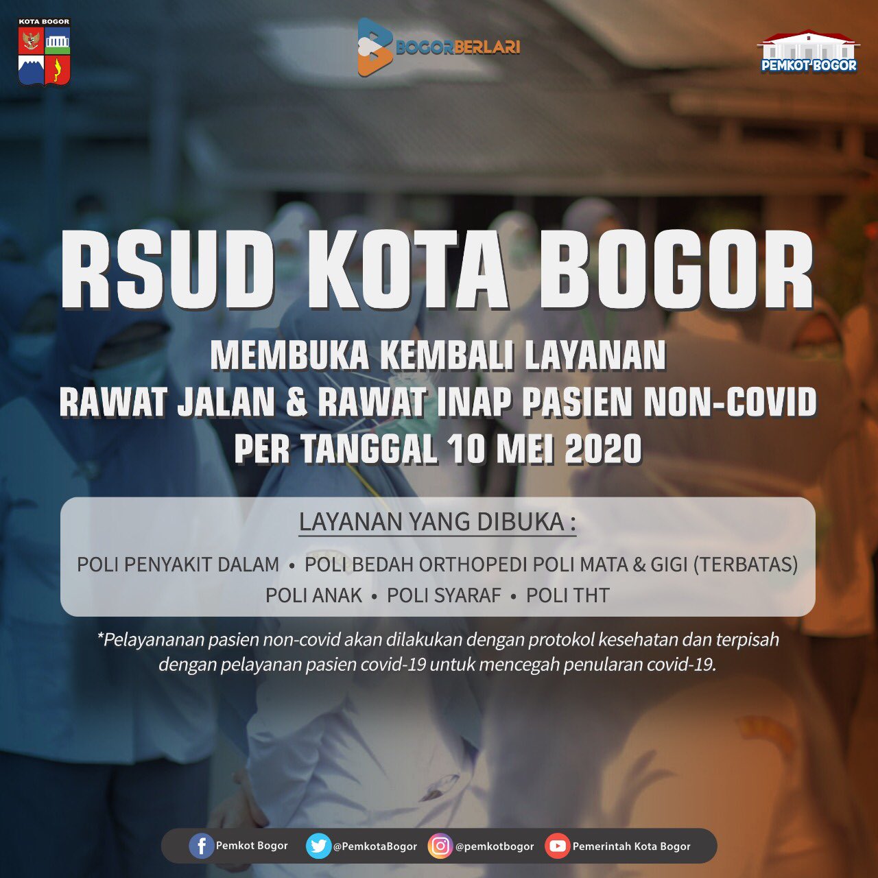 RSUD Kota Bogor, Covid-19, Rawat Inap