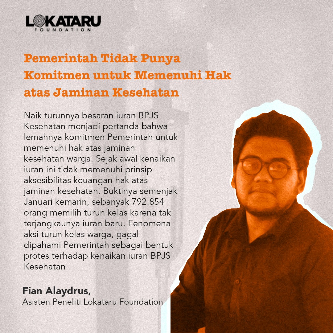 BPJS, Presiden, Lokataru, Fian Alaydrus