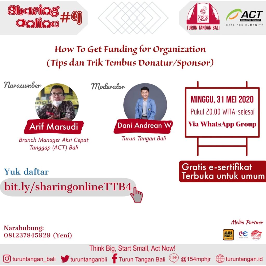 ACT ACT, Bali, Diskusi, Online