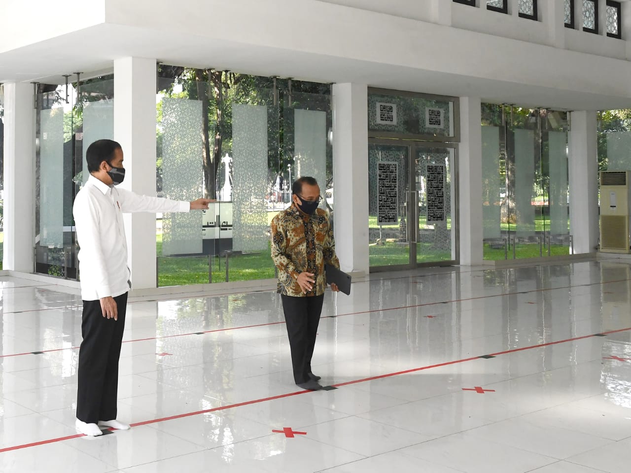 Presiden, New Normal, Masjid