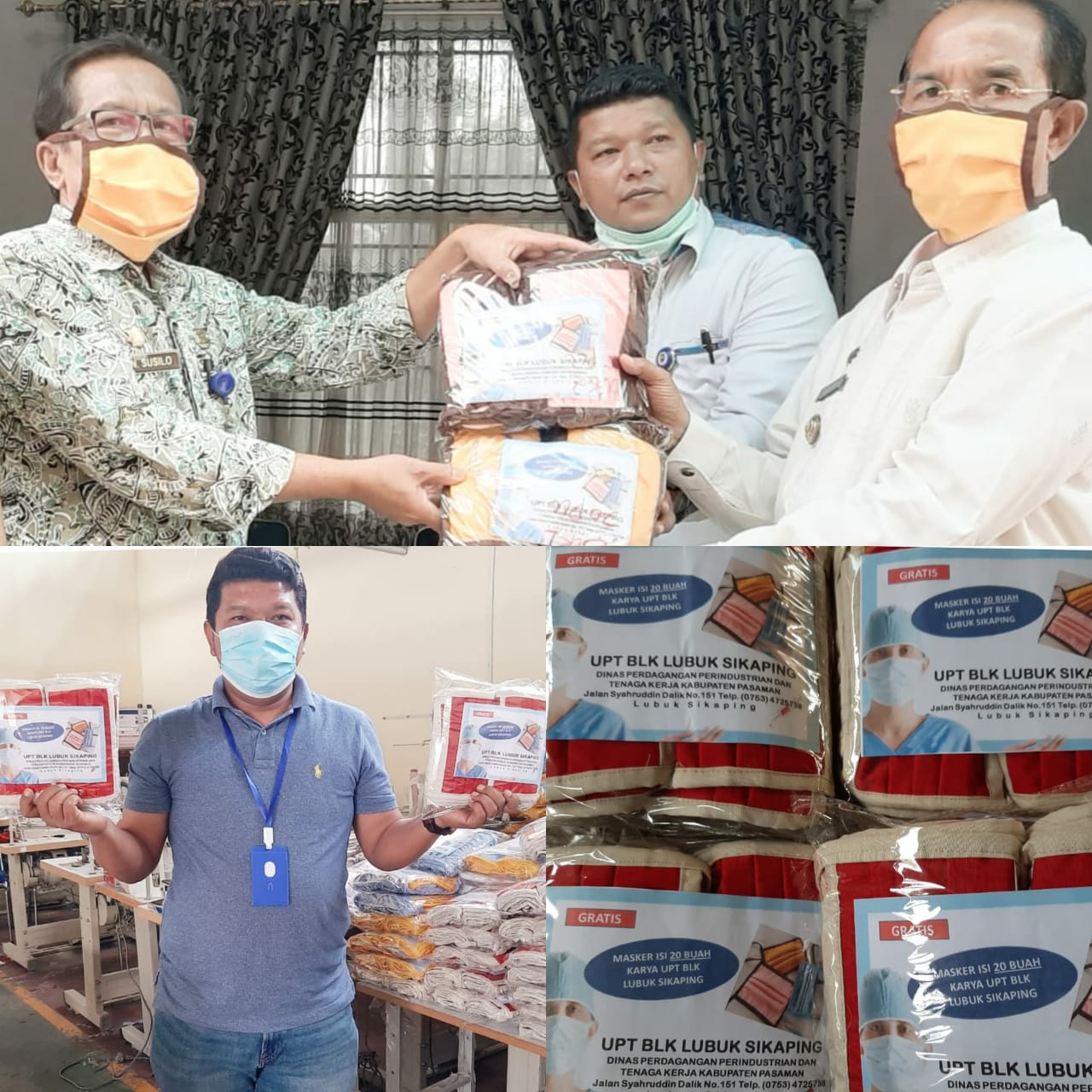 BLK, Pasaman, Masker, New Normal