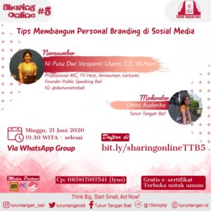 Ni Putu Dwi Verayanti Utami Praktisi, public speaking, Bali, Branding, Medsos