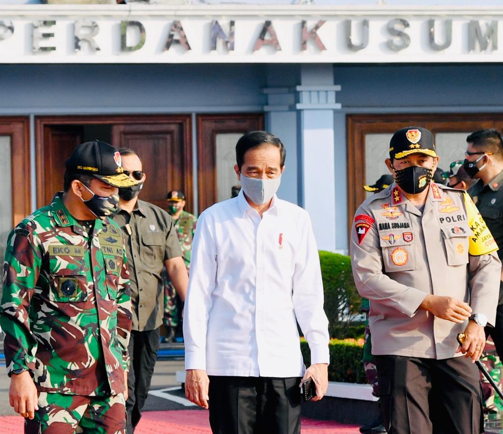 Presiden Jokowi Presiden Jokowi, Kunjungan, Jawa Tengah, Covid-19, Proyek