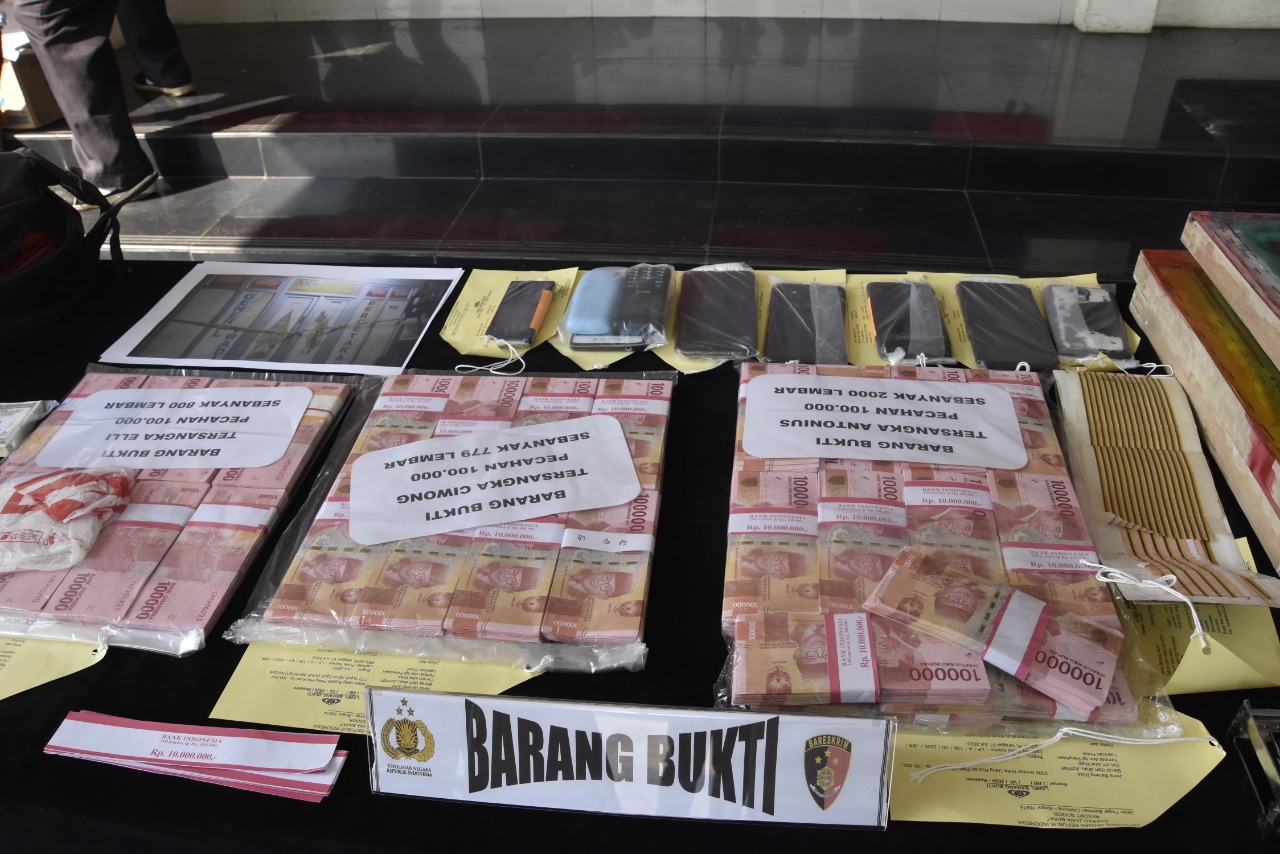 Polres Bogor, Barang Bukti, Uang Palsu