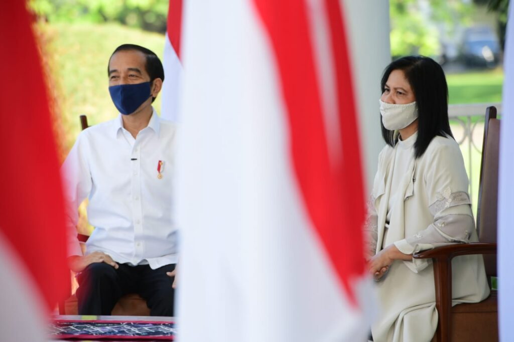 Presiden Joko Widodo bersama Ibu Negara Iriana Presiden Joko Widodo, Iriana, Hari Anak Nasional
