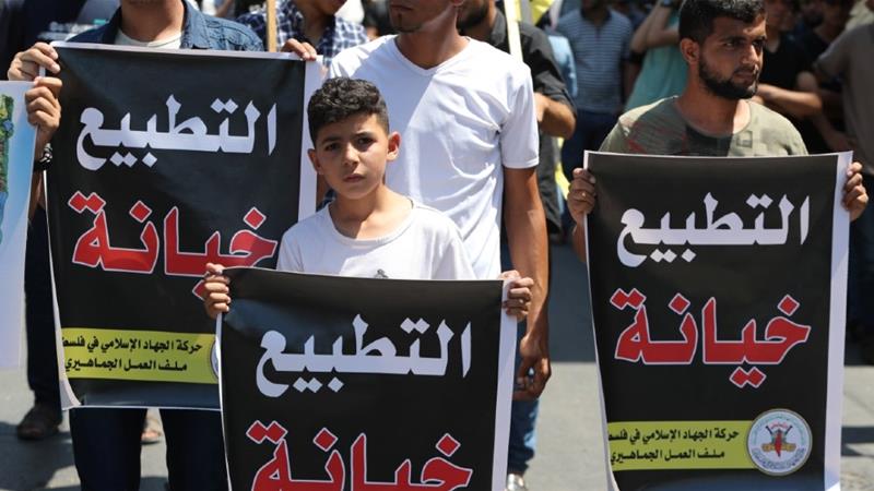 Warga Palestina Kecam Kesepakatan UEA-Israel Palestina, Protest, UEA, Israel