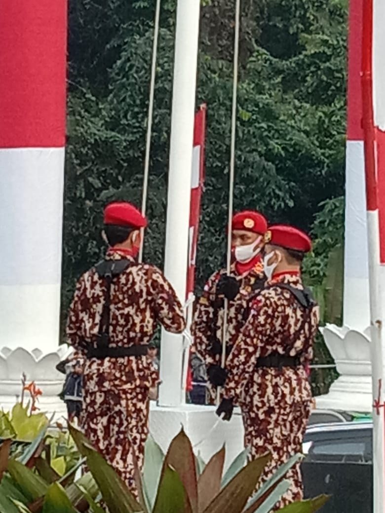 Garda Prabowo, HUT RI 75, Upacara