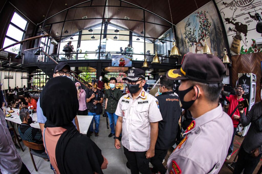 Kota Bogor, Lockdown, Cafe, Sidak