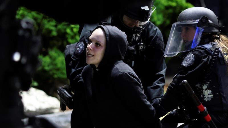 Rasisme, Demonstran, Portland
