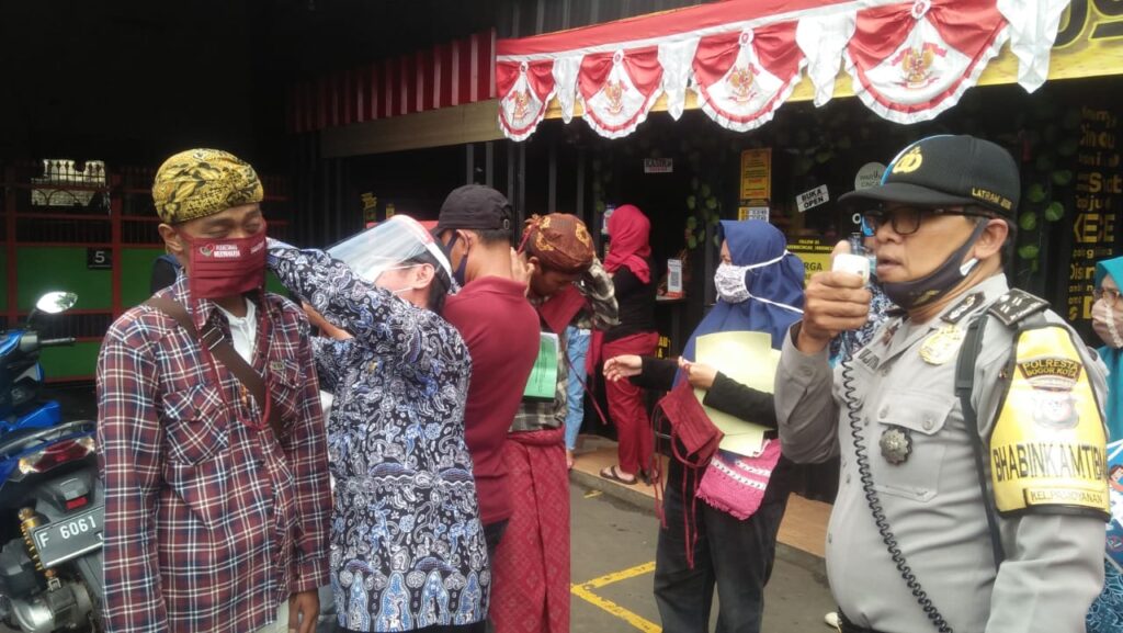 Bhabinkamtibmas, Pamoyanan, Sidak, Masker, Sanksi