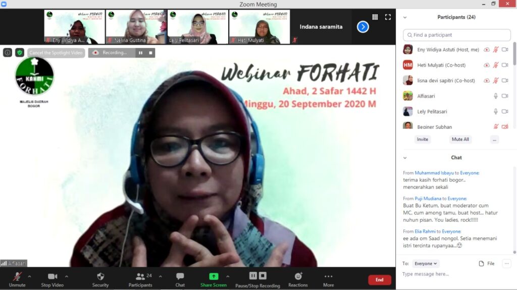 Webinar Forhati Bogor: 'Perempuan di Era Disrupsi'