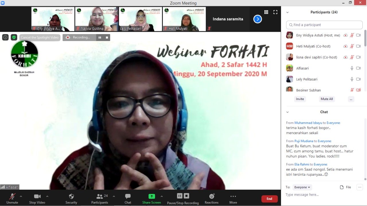 Webinar Forhati Bogor: 'Perempuan di Era Disrupsi'