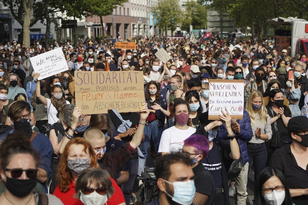 Aksi Solidaritas di Berlin untuk Pengungsi di Yunani Solidaritas, Berlin, Pengungsi, Yunani