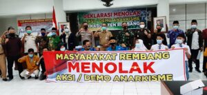 Masyarakat Rembang Deklarasi Tolak Aksi Anarkis Masyarakat, Rembang, Deklarasi, Aksi, Anarkis