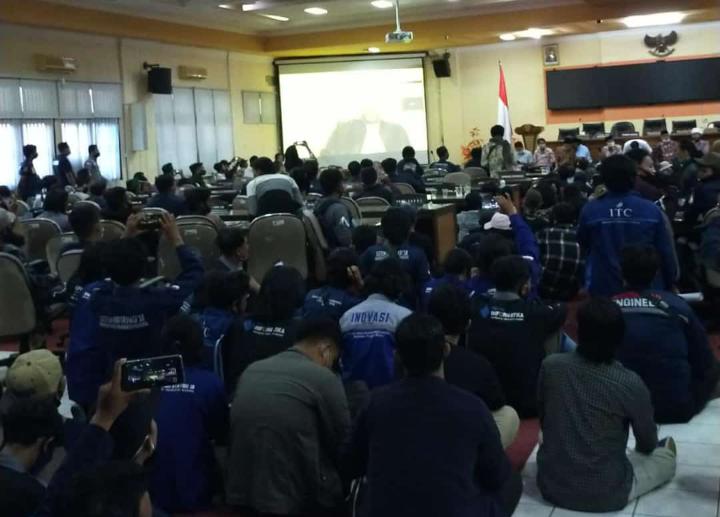 Mahasiswa, Bangkalan, Demonstrasi, Omnibus Law