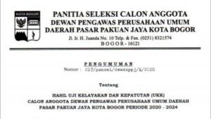 Pansel Umumkan Lima Calon Dewan Pengawas Perumda PPJ Pansel, Calon, Pengawas, Perumda, PPJ
