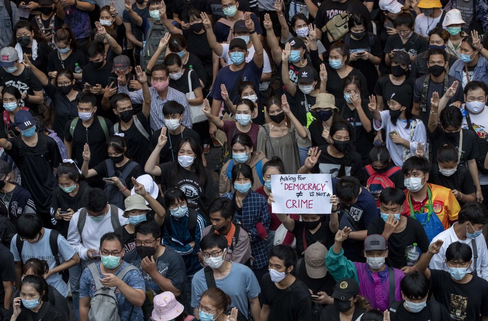 Thailand Terkepung, Aparat Gagal Hentikan Demonstrasi Thailand, Aparat, Demonstrasi
