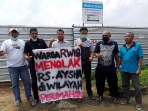LBH Konsumen Dampingi Warga Acropolis Tolak RS Aysha LBH Konsumen, Warga, Acropolis, RS Aysha