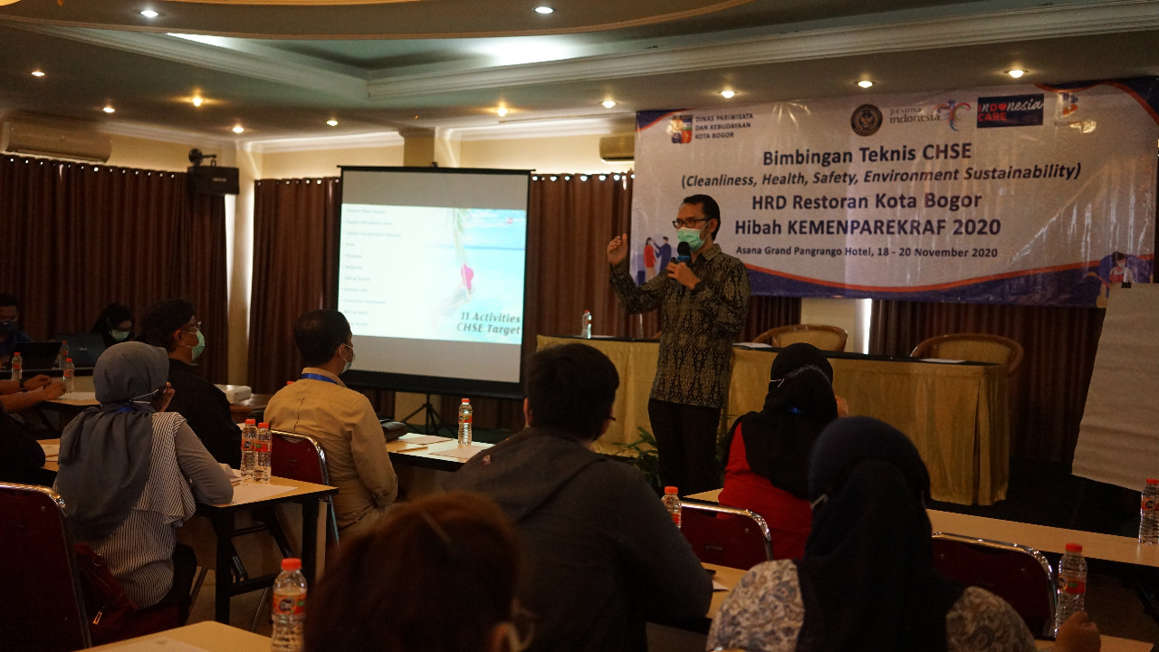 Disparbud, Kota Bogor, Bimtek, CHSE, Hibah, Hotel., Resto
