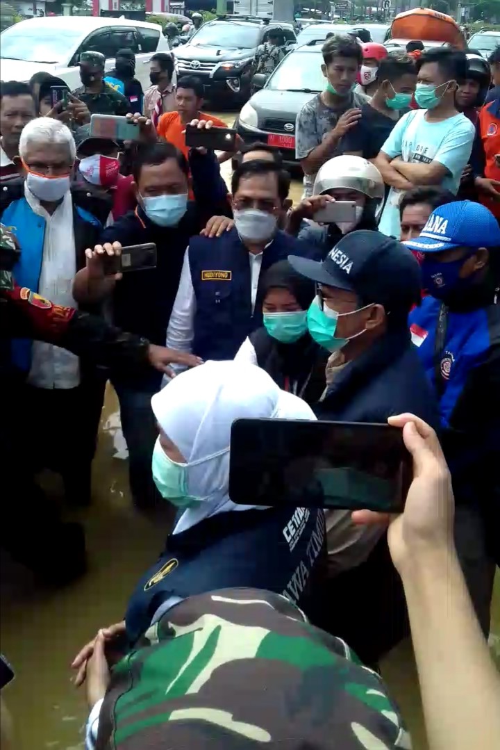 Gubernur Jatim, Banjir, Pamekasan