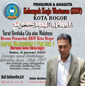 Innalillahi, Jurnalis Bogor Pa Ci telah Meninggalkan Kita Innalillahi, Jurnalis, KKW, Nasirudin Pa Ci, Kabar Duka