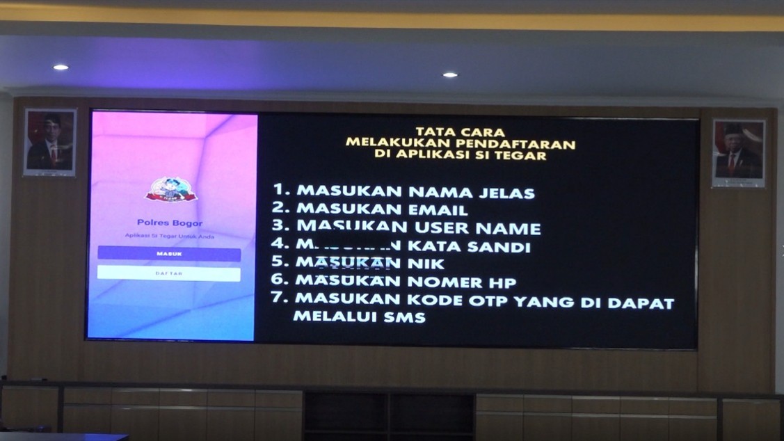 Polres Bogor, Si Tegar, Aplikasi, Android