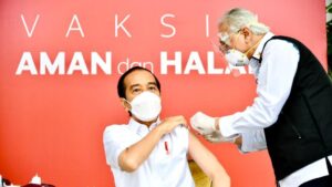 Vaksinasi Covid-19 Dimulai di Seluruh Indonesia Presiden, Vaksin, Covid-19, Indonesia