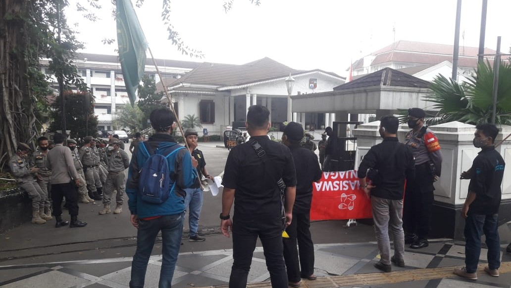 Pemkot Bogor, Disarbud, Mahasiswa, Protes, Transparansi, Hibah, Pariwisata, hotel, resto