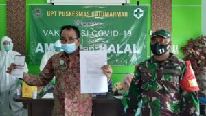Puskesmas Batumarmar Gelar Vaksinasi Covid-19 Puskesmas, Batumarmar, Vaksin Covid-19
