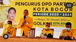 Pengurus Golkar Kota Bogor Akhirnya Dikukuhkan Golkar, Pengukuhan, Rusli Prihatevy