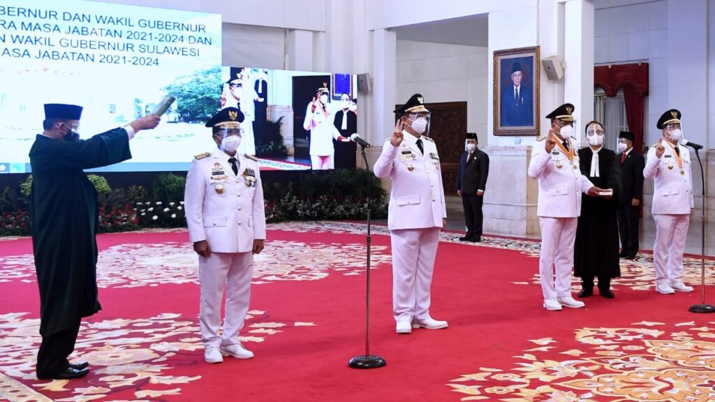 Pasangan Gubernur Kaltara dan Sulut Resmi Dilantik Gubernur Kaltara, Gubernur Sulut, Pelantikan, Presiden Jokowi